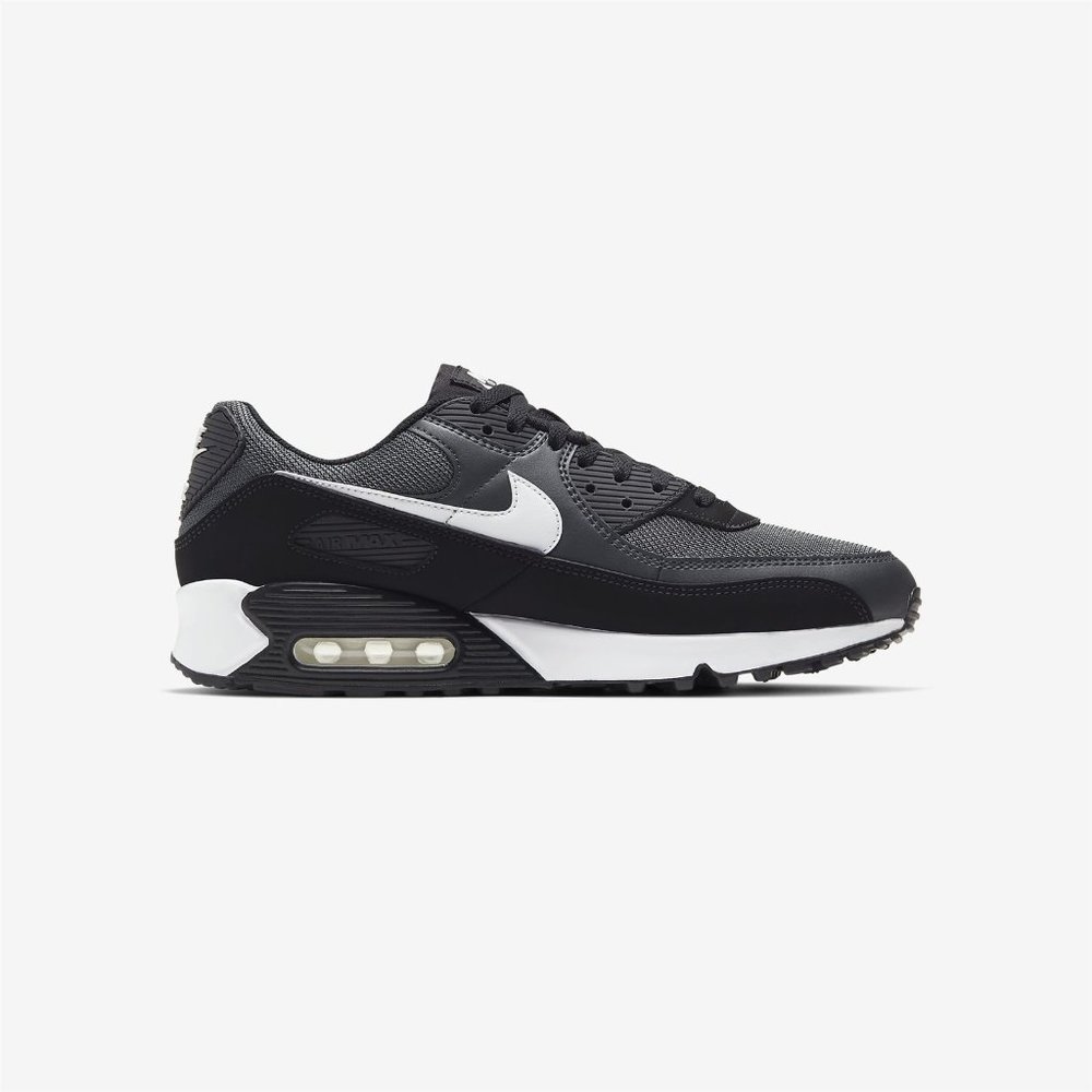 NIKE AIR MAX 90 Iron Smoke Grey White Black Men Gym Shoes DS CN8490-002 - Picture 6 of 10